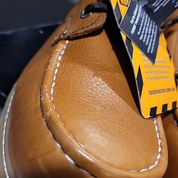 Rockrooster Workboots Tan Composite toe Coolmax 14 Roofer - Picture 11 of 12